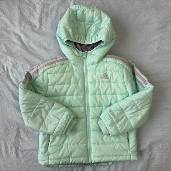 adidas Other - Mint Green Adidas Puffer Jacket with Hood